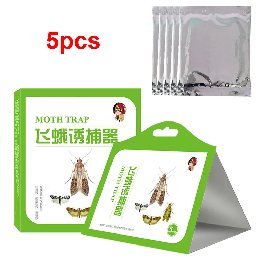 

Pheromone Attractant Flies Killer Home Hanging Accessories Clothes Adhesive Safe Kitchen Food Professional Catching Moth Trap