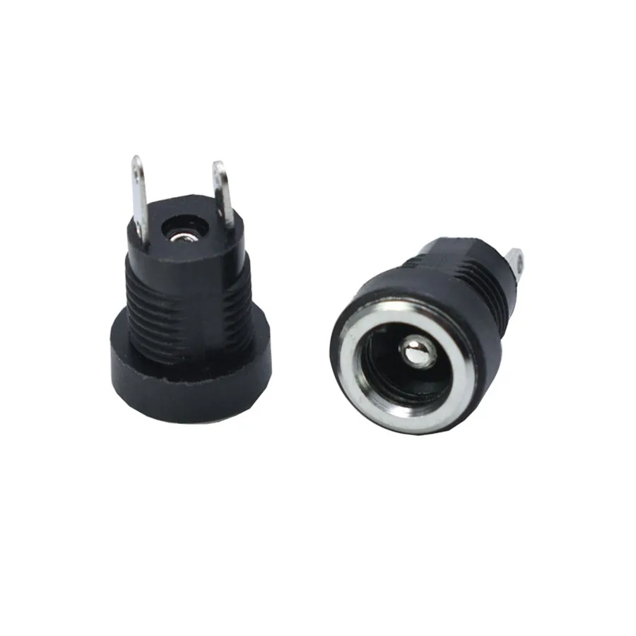 5.5 x 2.1/5.5x2.5mm DC Power Jack Socket Supply Female Panel Mount Connector Plug Adapter 2 Terminal Type DC Connector 2/5/10pcs wire connector wire connector terminals electrical connectors cable connector electrical connector connector adapter dc connectors cable adapter power adapter plug power plug