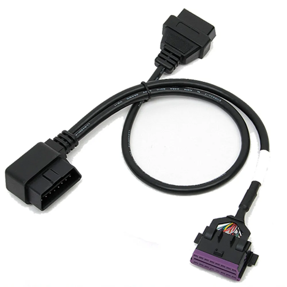Высококачественный кабель OBD2 Удлинительный сплиттер 16 Pin штекер Двойной Женский Y OBD кабель для VAG автомобильный разъем