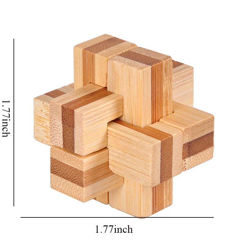 Wooden Brain Teaser 3D Puzzle Educational Toy