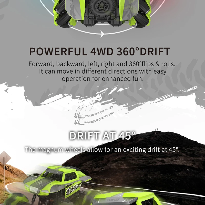 Радиоуправляемый автомобиль JJRC Q76 4WD Электрический All-Dound Вождение беспроводной пульт дистанционного управления автомобиль трюк дрейф Авто дисплей танцы музыка автомобиль игрушка подарок