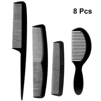 

8pcs/2 Sets Plastic Combs Hair Cutting Comb Hair Shearing Comb Haircut Supplies Accessories for Men Women