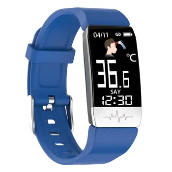 

T1s Smart Watch Body Temperature Heart Rate Monitor Fitness Watch ECG Music Control Sport Smartwatch Men Women 2020 New