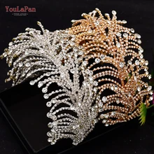 

YouLaPan HP378 Fashion Rhinestones Tiaras Headbands Handmade Diamond Bridal Hairbands Women Wedding Hair Accessories Jewelry