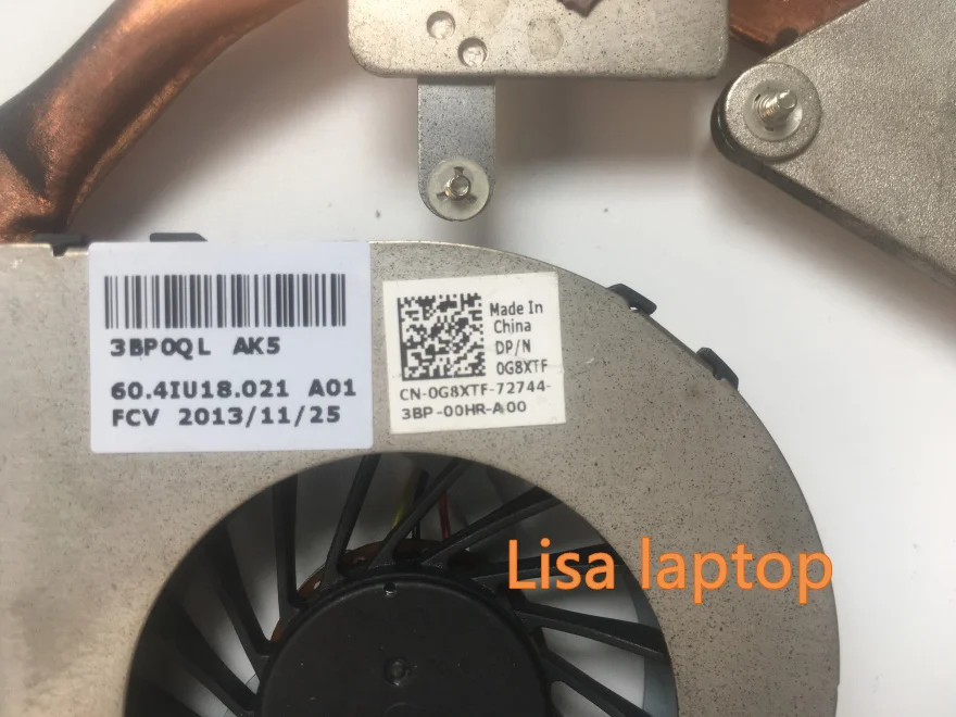 Для DELL M4050 N4050 604IU18. 011 G8XTF KSB0605HA AM64 охлаждения