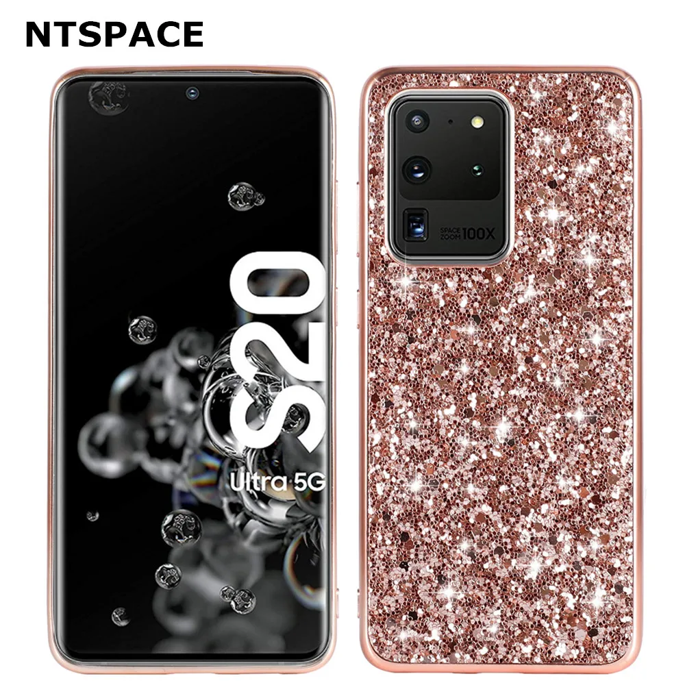 Case For Samsung Galaxy S21 Ultra S20 Plus Bling Glitter Phone A50 A70 A51 A71 A52 A72 Note 20 Girl | Мобильные телефоны и