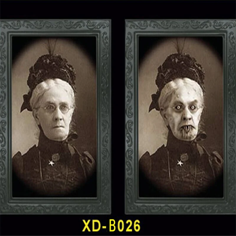 Хэллоуин 3D приведение ужас фоторамка изменение лица призрак рамки украшение на празднование Хэллоуина домашний декор реквизит