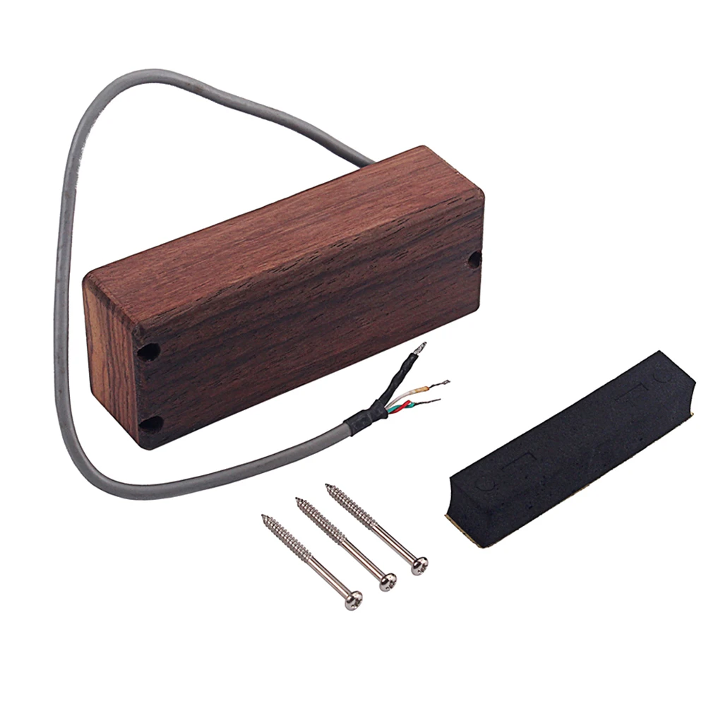 

1 Set Rosewood Sealed 4 String Bass Pickup with Foam and Screws