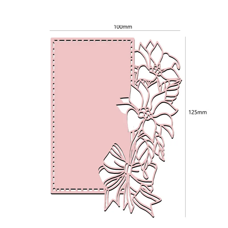Eastshape Цветочная кружевная кромка форма-матрица для резки металла для изготовления карт Скрапбукинг тиснение ремесло штампов Рождество
