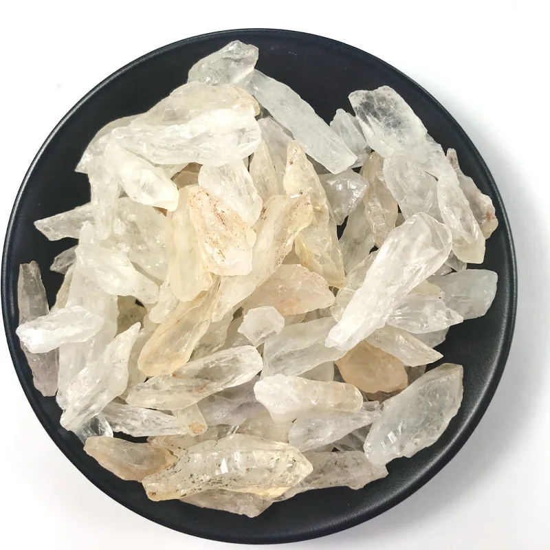 

100g Natural White Crystal Tooth Stone Original Ecological Natural Crystal Degaussing Stone Landscaping Fish Tank Stone