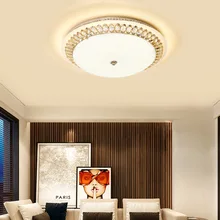 Светодиодный потолочный светильник, круглый светильник для спальни, европейский стиль, хрустальные светильники для гостиной, лампа для комнаты, современный минималистичный светильник, lighttin