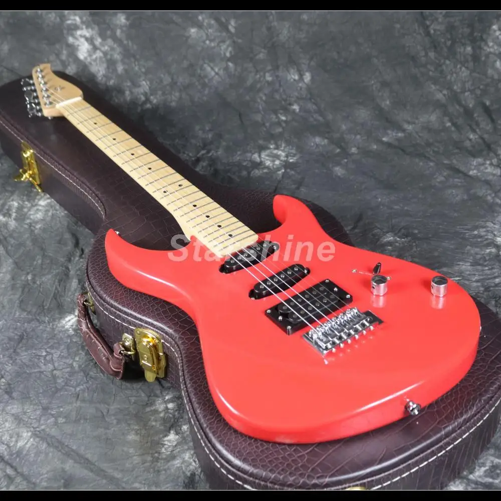

2019 Hot Seller Electric Guitar Z-WS1 Tremolo Bridge Red Color Maple Fingerboard