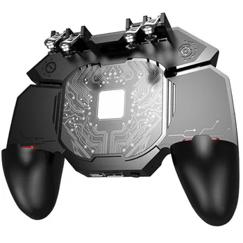 

Professional Mobile Phone Game Controller With Cooling Fan Six Finger Gamepad Handle Game Triggers for PUBG Gaming Accessories