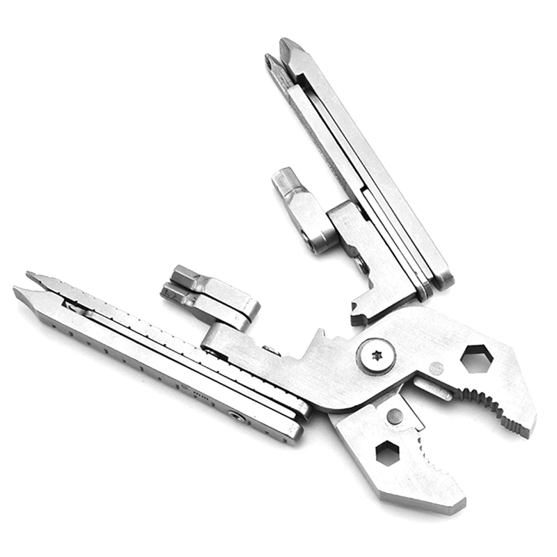 

Portable Mini Outdoor Multi-Purpose Tool Multi-Function Folding Pliers 25 Tools in One