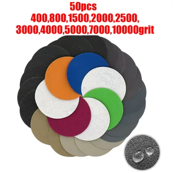 

3 Inch 75mm Silicon Carbide Abrasive Paper 400-10000 Grit Sand Disc Sanding Round Abrasive Sandpaper