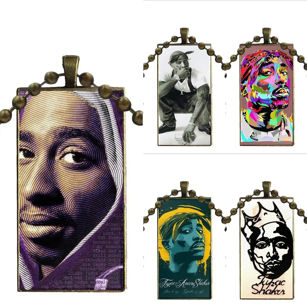 Поп 2pac Тупак Шакур для женщин детей подарок ожерелье со стальным покрытием