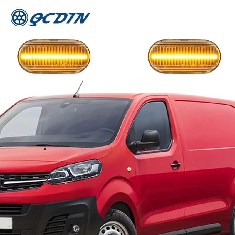 

QCDIN для Opel Vivaro 2001, боковой маркер, фонарь, сигнал поворота, адаптер, сигнал фонаря для Nissan INTERSTAR Pritsche Fahrgestell