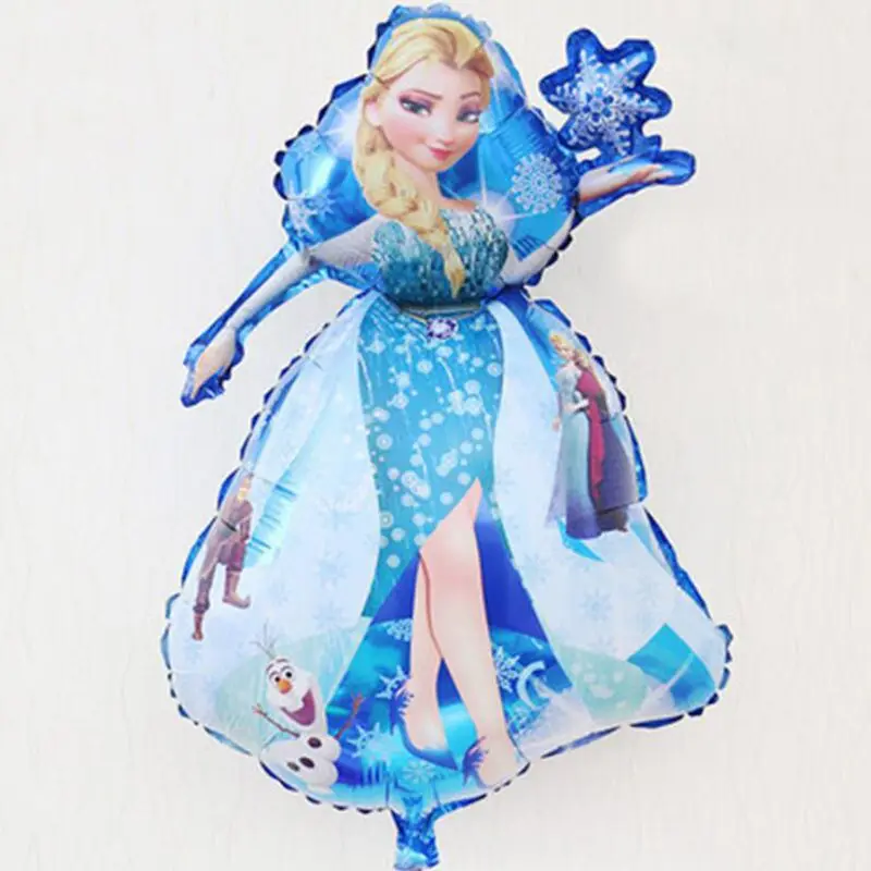 93*55cm Large Belle Aurora Cinderella Snow White Elsa Five Princess Foil Balloons Baby Birthday Party Decoration Helium Balloons