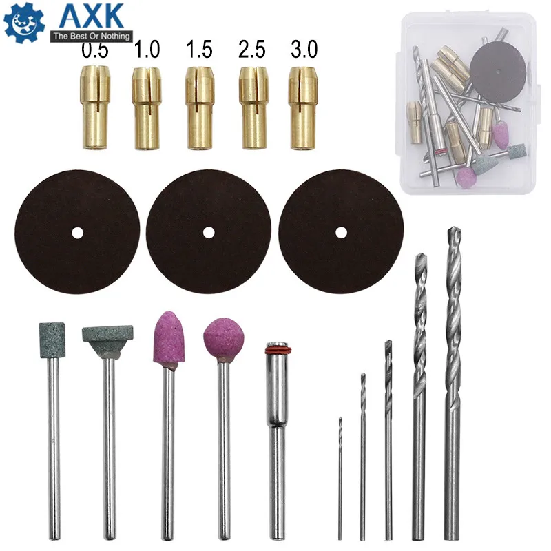 AXK Super Mini Electric Grinding Set 12V DC Drill Grinder Tool for Milling Polishing Drilling Cutting Engraving DT295