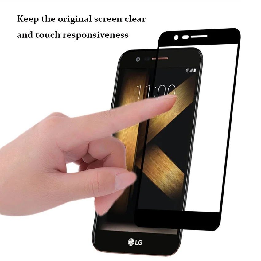 Премиум полное покрытие закаленное стекло для LG K7 Stylus 3 G6 K8 K10 K4 2017X400 M250N Защита