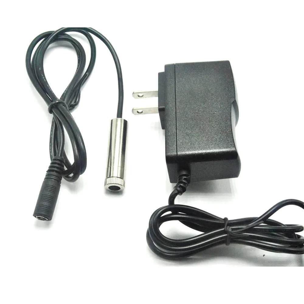

12x45mm Focusable 50mW 650nm Red Laser Diode Dot Lazer Moudle w Driver In w/5v Power Adapter