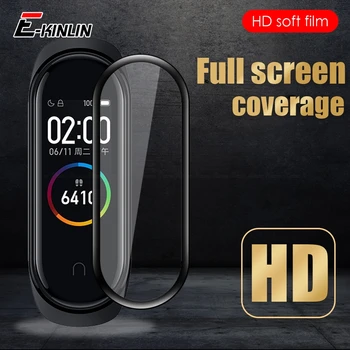 

99D Curved Full Cover Screen Protector For XiaoMi Mi Band 5 4 NFC Smart Watch Band Soft Protective Film Not Tempered Glass