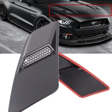 Black Car Air Intake Trim Panel For Ford Mustang 2015 2016 2017 Front Hood Vent