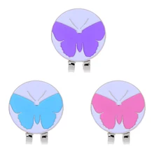 Зажим для шляпы для гольфа со съемным магнитным мячом для гольфа маркер сплав колпачок зажим 2,5x2,5 см