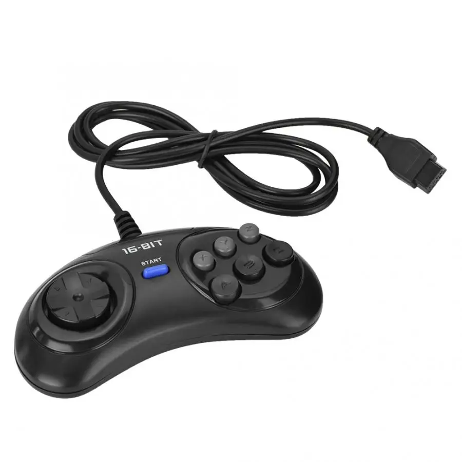 Проводной игровой контроллер для Sega 16 бит геймпад игровая консоль с эргономичной