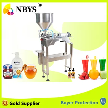 

Filler With Stand Standing Table Shampoo Lotion Cream Yoghourt Honey Juice Sauce Gel Filler Paste Filling Machine Free Shipping