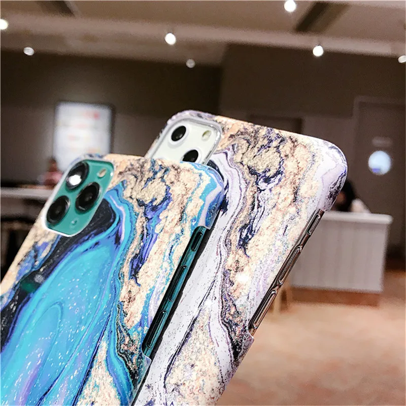 Lovebay противоударный крутой мраморный чехол для телефона для iPhone X 11Pro XR XS Max 11 7 8 Plus винтажный роскошный мягкий IMD задняя крышка на весь корпус