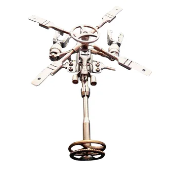 

3D DIY Stainless Steel Mechanical Steel Aircraft Assembly Puzzle Model Kit As Gift/ Home Decor - Assembly Version