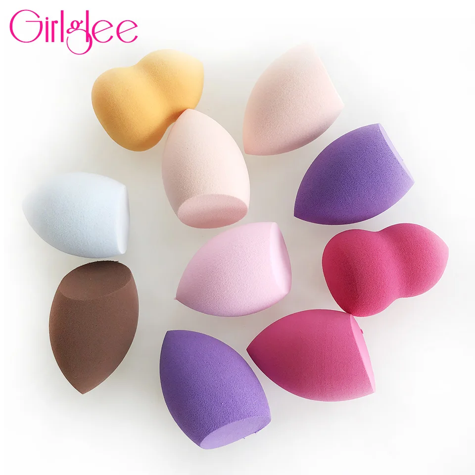 2 шт. спонж для Пудры Косметические спонжи губки для макияжа для леди спонж для нанесения макияжа доступные косметические слоеные инструменты для макияжа Girlglee
