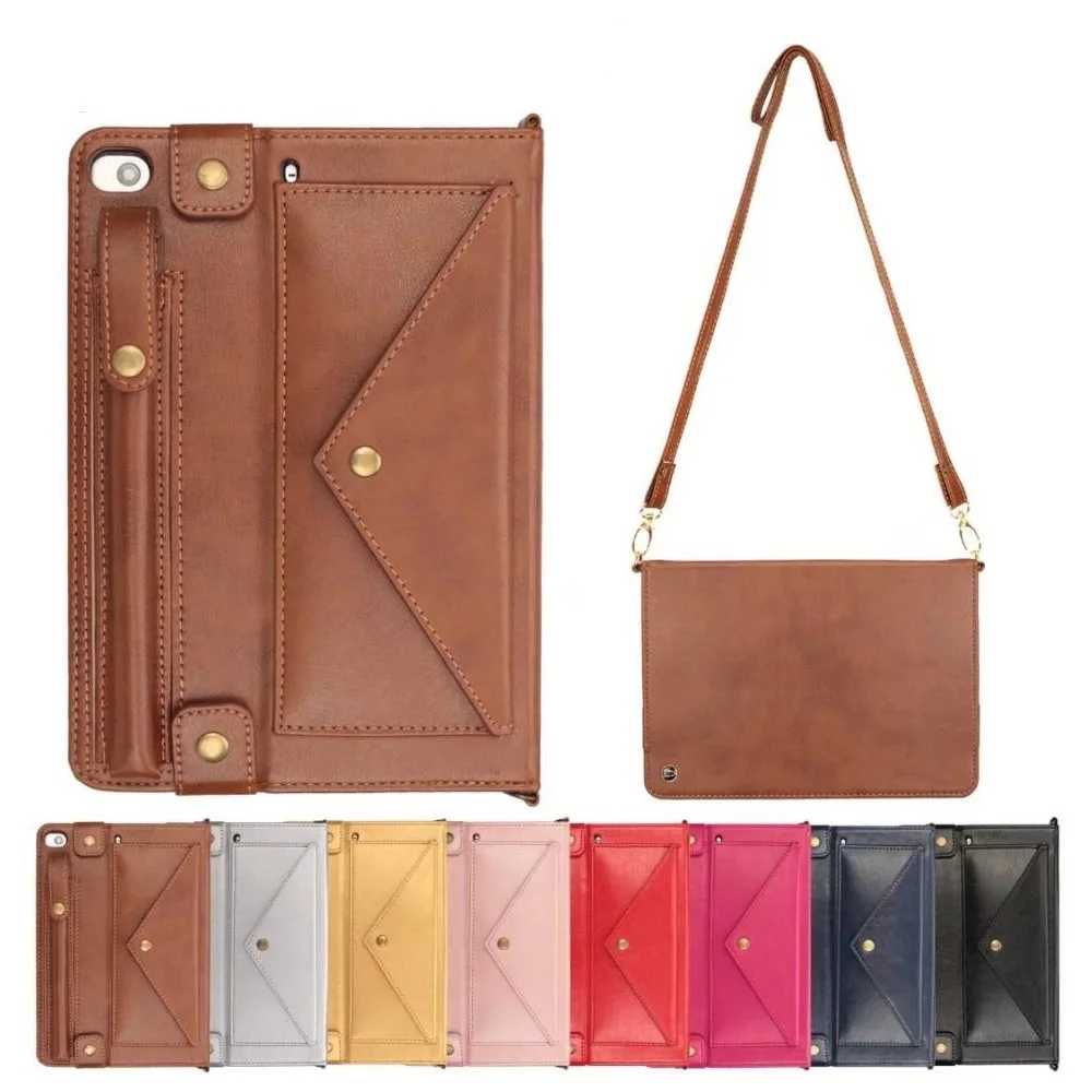 

Multifunction Shoulder Bag For iPad Pro Case 12.9 2017 2015 Wallet Leather Tablet Case For iPad Pro 12.9 Envelope Pouch EEMIA
