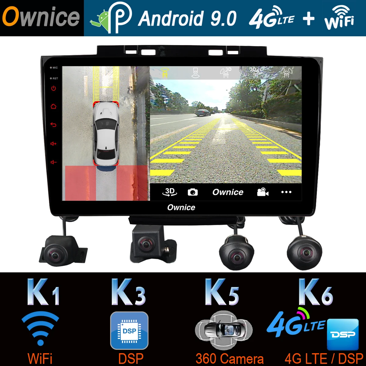 Ownice K1 K3 K5 K6 автомобильный dvd-плеер gps радио для Haval Hover Greatwall Great Wall H5 H3 2013- CarPlay DSP Adas 360 ° панорамный