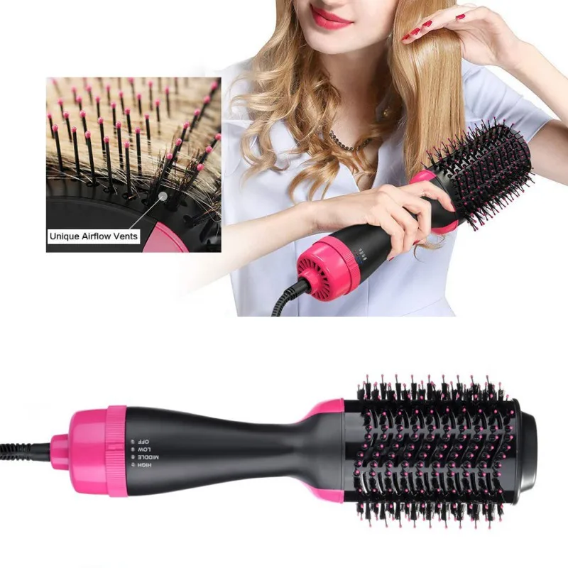 

Electric Professional Infrared Negative Ion Hot Air Comb Straight Hair Curls Styling Combs Hairstyle Tools New