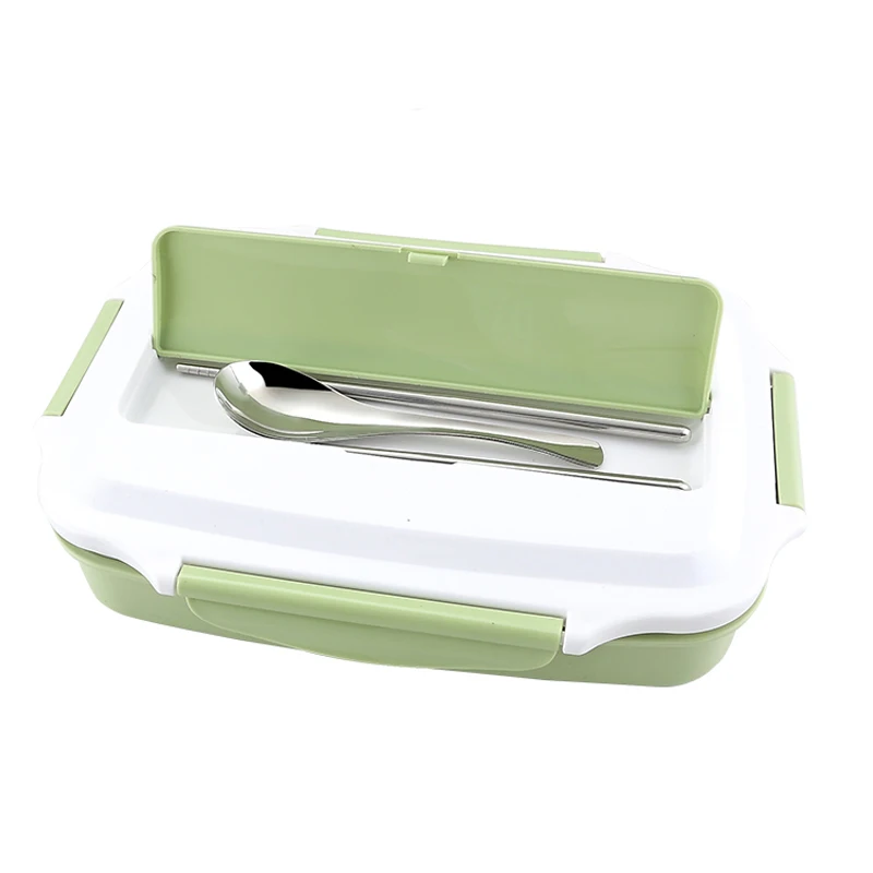 304 Stainless Steel Lunch Box With Compartments Double Layer Picnic Office Bento Box Japanese Leak-proof Heating Food Container