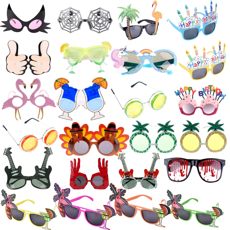 

Pineapple Sunglasses Wedding Decor Event Supplies Cute Beach Party Novelty Flamingo Party Decorations Hawaiian Funny Glasses
