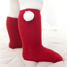 Хлопковые носки средней длины с рисунком для детей от 0 до 3 лет подарок на год, 4 пары зимних носков для маленьких мальчиков детские носки skarpetki/носки для девочек