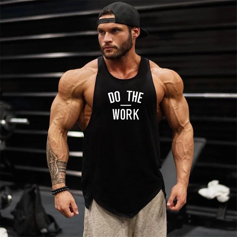 

Brand Cotton Breathable Muscle Vest Bodybuilding Singlet Sleeveless Men's Tops Stringer Shirt Fitness Tank Top Men Gyms Clothing