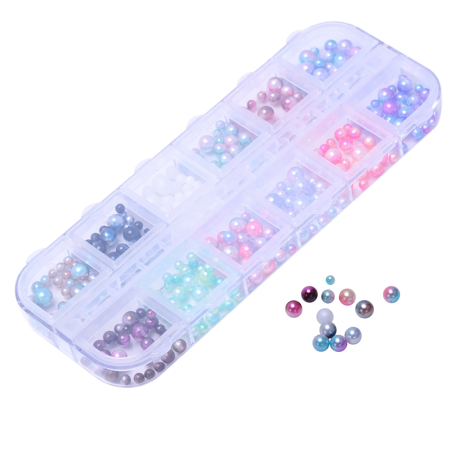 3D Nail Art Decals DIY Nails Decoration Tips Charms Accessories for Nails Pearls 01