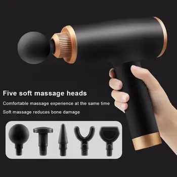 

LED Massage Gun Fitness Equipment Rechargeable Muscle Stimulator Deep Tissue Massager Device Body Relaxation Pain Relief
