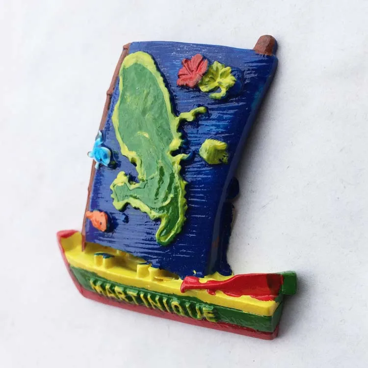 Lychee магниты на холодильник с 3D парусником Мартиника магнитная наклейка на холодильник украшение дома сувениры для путешествий