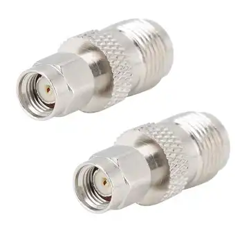 

2PCS RF Coaxial Connector SMA Female Plug to TNC Female Plug Connector Adapter