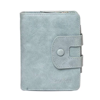 

Women's PU Leather Wallet Large Capacity Tri-Fold Coin Purse Simple