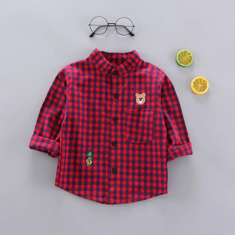 IENENS Boys Shirt Clothes Baby Spring Thin Shirts Toddler Infant Boy Long Sleeve Tees Tops 1 2 3 4 Years Kids Cotton |