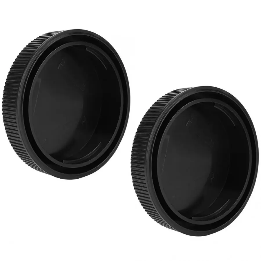 universal lens cap 2Pcs Portable Plastic Camera Lenses Cap Cover for
