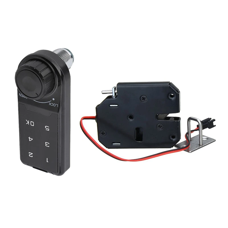 

1pcs Electronic Cabinet Lock Press Keypad Password Access Lock (L20) & 1pcs 12V 2A Electric netic Lock 150KG/330Lb Fail Safe