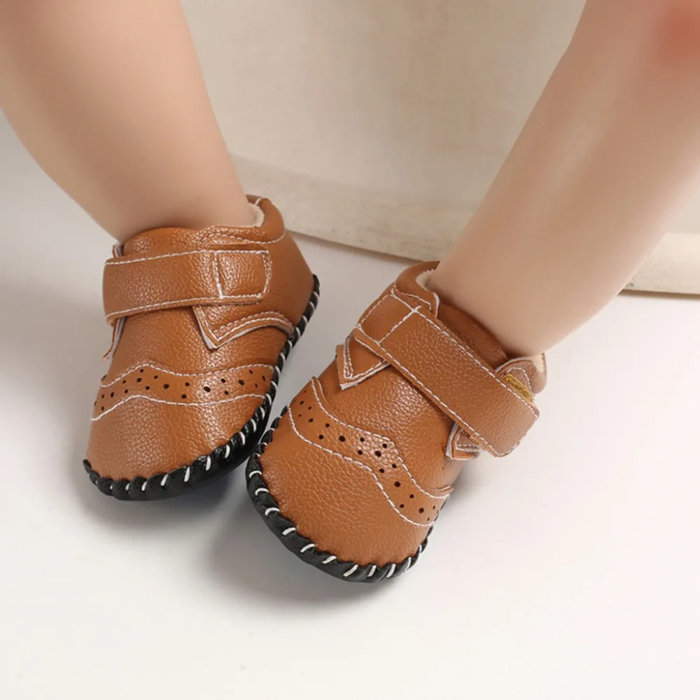 Kids baby toddler shoes rubber sole non-slip baby shoes casual sneakers kids sneakers girls and boys bow princess shoes 35A12 (28)