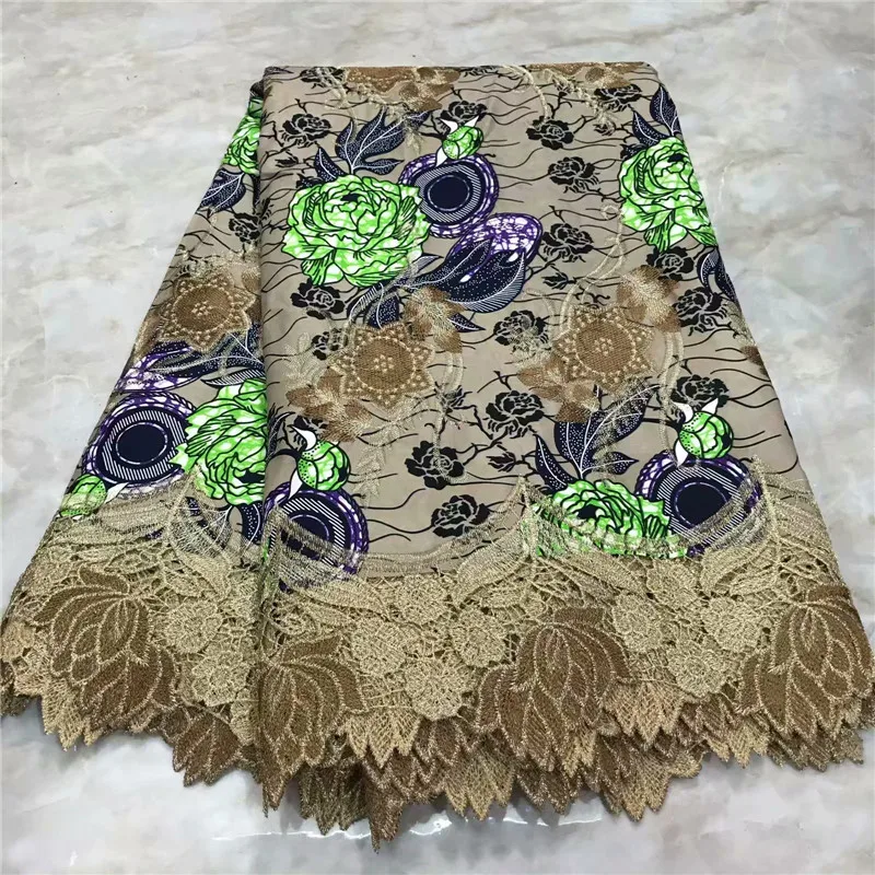 Высококачественная кружевная ткань восковой шнур кружевная ткань Африканская кружевная ткань восковой шнур кружева для женщин Свадебное платье WD091718